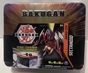 Bakugan Sectanoid Baku-Tin Mystery Figure Cards Collectors Tin NEW SEALED - Picture 1 of 10