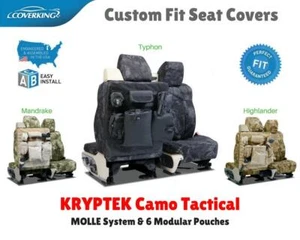 Seat Covers Kryptek Camo Tactical For Jeep Wrangler JK Custom Fit - Picture 1 of 13