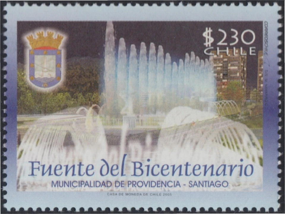 Chile 1693 2005 Fuente del Bicentenario MNH
