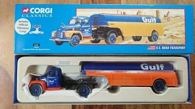 Corgi 56201 GULF Diamond T620 with Skirted Tanker Ltd Edition No.0005 NEW - Image 1 of 2