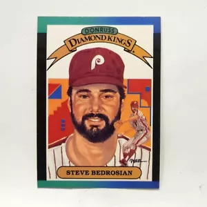 1989 Donruss Diamond Kings Steve Bedrosian #24 Phillies DK Baseball Card - Picture 1 of 2