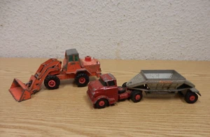 60er Matchbox Hatra Trattore Pala + Fruehauf Hopper Modelli 60s Vintage - Foto 1 di 5