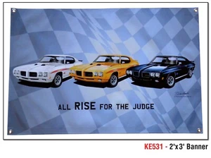 1970 GTO JUDGE HARDTOP BANNER 2ft BY 3 ft - Picture 1 of 1
