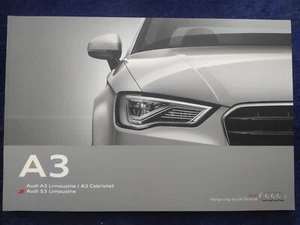 AUDI A3 Limousine Cabrio Cabriolet S3 Limousine Prospekt 9.2013 - Bild 1 von 12
