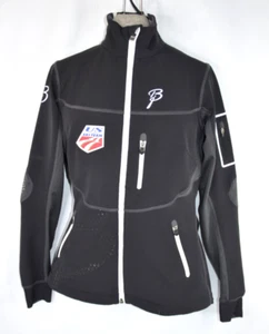 Bjorn Daehlie US Ski Team Full Zip Jacket Coat black USA Skiing Sports S women's - Picture 1 of 5