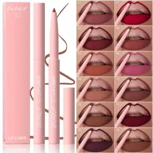 Lápiz labial mate impermeable y delineador de labios lápiz labial de larga duración - Imagen 1 de 30