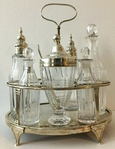 VANDERBILT: George III Silber zusammengebaute Trophäe Cruet, London und Sheffield - Bild 1 von 11