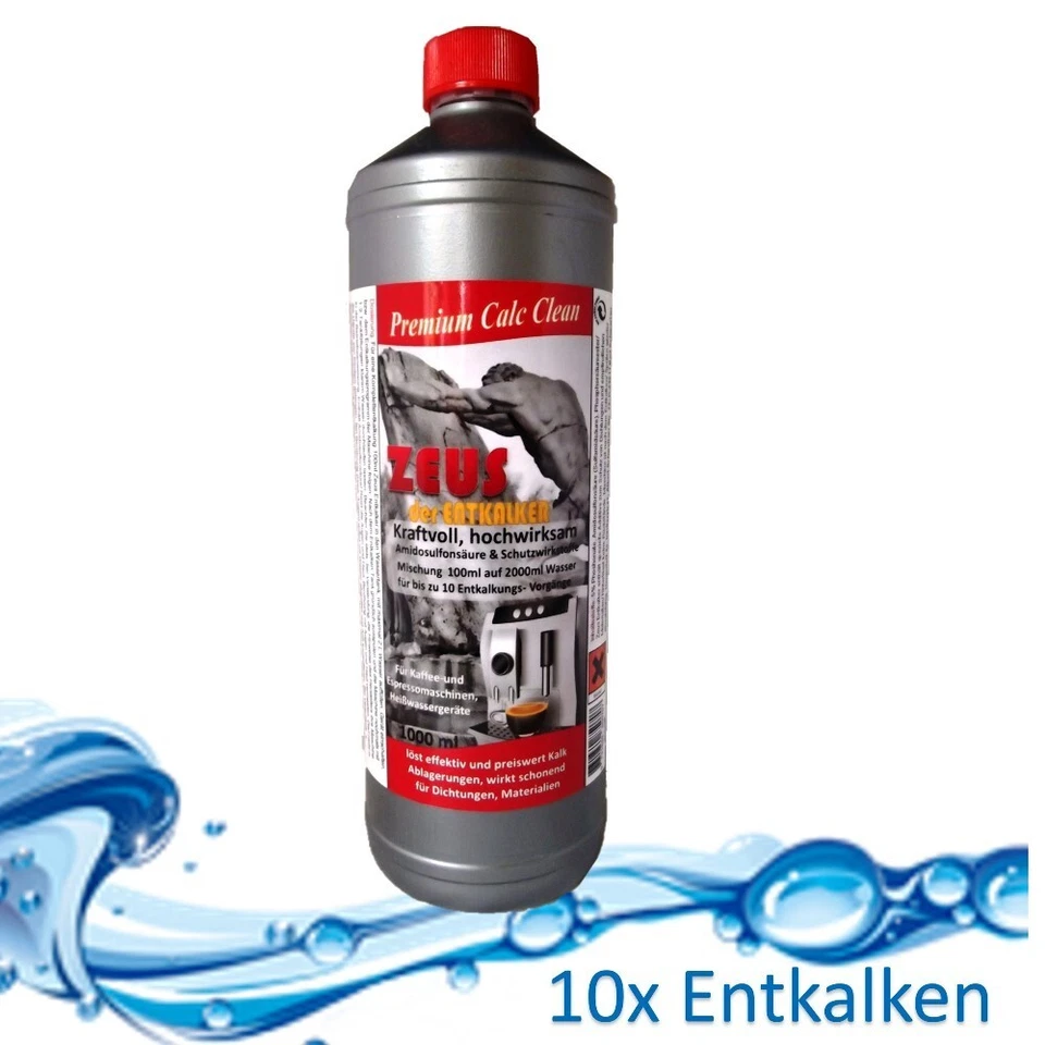 MARKENLOS (12,80€/1L) Premium Entkalker 2x 500 ml in 1L z.B. Nespresso* Saeco * DeLonghi *