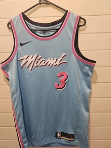Nike Miami Heat Size 40 or Small #3 Dwyane Wade NBA Vice Jersey Rare! - Bild 1 von 6