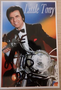 Autogramm des Rock´n Roll Sängers und Schauspielers Little Tony 1970er (123664) - Picture 1 of 3