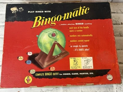 Vintage Transogram 1954 Bingo-Matic Board Game by Transogram - Complete + 2 more - Image 1 of 4