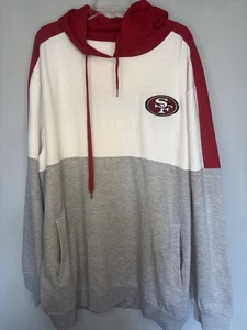 Sudadera con capucha Fanatics para hombre talla 2XLT San Francisco 49ers roja/gris/blanca - Imagen 1 de 8
