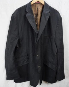 KROON RITCHIE COAT HYBRID WOOL CASHMERE SPORT COAT BLAZER 60 R BLUE 3XL BIG - Picture 1 of 7