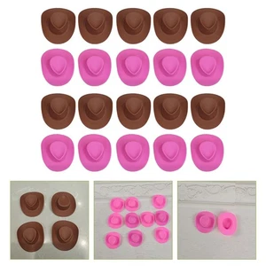 20 pezzi mini cappello in plastica cappello in miniatura bambola cappello bambola accessori vestire - Foto 1 di 10
