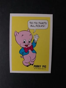 1974 Porky Pig Wunderbrot Warner Brothers Comics Karte fast neuwertig - Bild 1 von 2