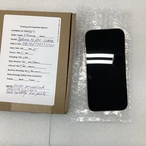 iPhone 14 Pro 128gb 0026402 Defective Digi ,pin Lck,bad Batt, For Parts,no IC. - Afbeelding 1 van 6