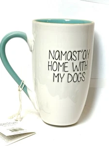 Taza de gres de cerámica Namast’ay Home con My Dogs Spectrum Designz 20 oz café perro - Imagen 1 de 6