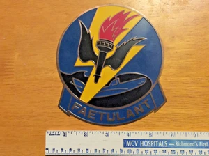 Vietnam Ära-Messing Plakette US Navy FAETULANT Flotte Luftlande Trainingseinheit Atlantik - Bild 1 von 5