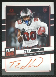 2025 PANINI LUMINANCE TEZ JOHNSON YEAR ONE SIGNATURES #YOS-TJN - Bild 1 von 2