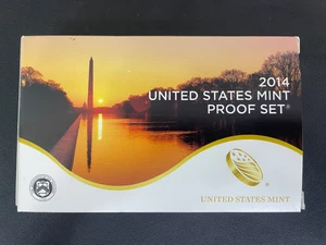 2014 Clad Proof Set U.S. Mint Original Government Packaging OGP COA 14 coins - Picture 1 of 2