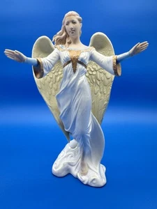 Figura de ángel Hallmark Nativity Collection Glad Tidings 2005 repuesto - Imagen 1 de 16