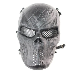 Skull Mask Outdoor Skeleton Halloween Protective Paintball Full Face Mask New - Picture 1 of 5
