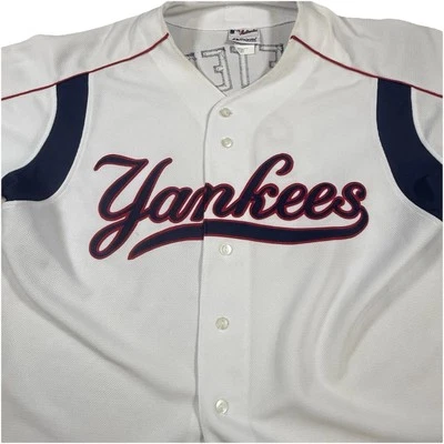 Camiseta De Colección Majestic Auténtica Derek Jeter #2 XXL New York Yankees EE. UU. Retro Foto 1 de 4