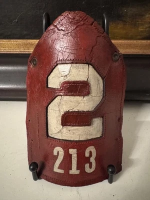 Vintage Leather Fire Helmet Front Cairns FDNY Ladder 2 Manhattan - Image 1 of 2