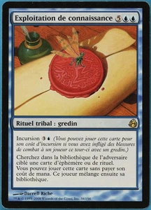 Knowledge Exploitation Morningtide (FRENCH) NM Blue Rare CARD (179167) ABUGames - Picture 1 of 2