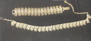 Set bigiotteria costume firmato Coro collana e bracciale vintage - Foto 1 di 17