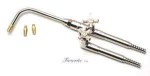 ANTORCHA DE GANCHO DE SOLDADURA DE JOYERÍA ESTÁNDAR PARA GAS PROPANO Y OXÍGENO CON 3 PUNTAS - Imagen 1 de 1