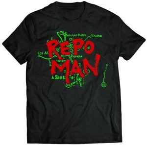 Camiseta ""Logotipo y mapa"" de Repo Man - hasta 5X - Imagen 1 de 3