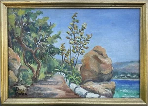 Ölbild Impressionist Mediterrane Landschaft Mittelmeerinsel Rhodos Griechenland - Bild 1 von 13
