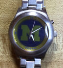 Fossil Watch Kaleido / Big Tic Michigan Wolverines Stainless-Steel  Rare VGUC