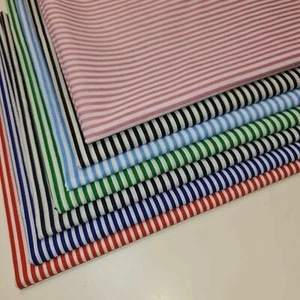 Candy Stripe Polycotton Fabric Striped Line Craft Quilting Dress Material 44" - Picture 1 of 15