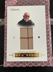 2023 Thomas Burberry 5x7 Dual Gem Relic Keepsake Jumbo Patch Designer DGR-TB - Picture 1 of 2