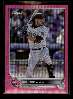 2022 Topps Chrome Pink Wave Refractor #USC33 Connor Joe Colorado Rockies - Image 1 of 2