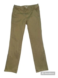 Cherokee Khaki Uniform Pants Girl’s Size 14 Khaki (1 Small ink Pen Dot Stain) - Picture 1 of 11
