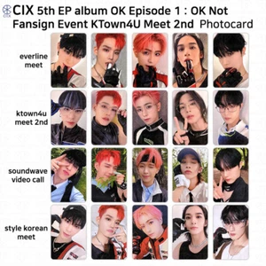 CIX 5º EP Álbum OK Episodio 1: OK No Fan Sign Tarjeta Fotográfica Everline SW SK K4U - Imagen 1 de 52