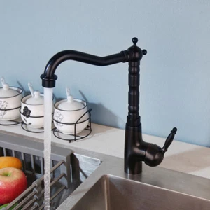 ORB Kitchen Faucet Deck Mounted Basin Brass Deck Mounted Mixer Tap Single Handle - Picture 1 of 6