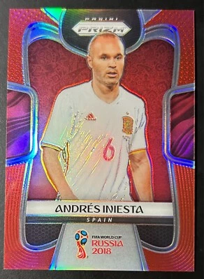 Andres Iniesta 2018 Panini Prizm World Cup Red Prizm SP /149 Spain #197 Card SP - Image 1 of 2