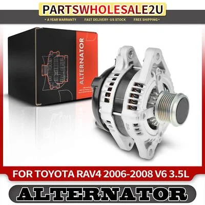 Alternador para Toyota RAV4 2006 2007 2008 V6 3,5 L 100A 12 voltios CW polea de 7 ranuras Foto 1 de 4