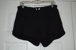Pantalones Cortos Victoria's Secret ROSA Talla M Negro Novio Sudadera - Imagen 1 de 8