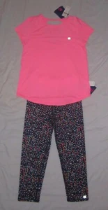 NWT Girls GAPFIT Workout T-shirt & Capri Leggings Outfit - size XL-12 - Picture 1 of 5