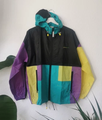 Adidas Colorblock Windbreaker | 90s Vintage Jacke | Gr. L | Retro Sportswear 80s - Bild 1 von 4