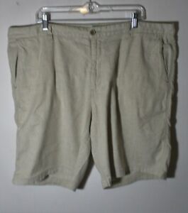 Men's TOMMY BAHAMA Beige Tan Linen Shorts Size 42