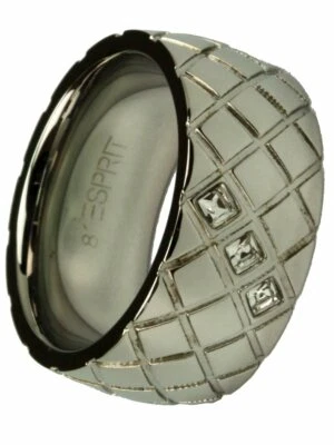 Esprit Anillo Mujer Anillo Acero Inoxidable con Circonitas ESRG-10754.A17 GR.17 Espritbox Foto 1 de 3