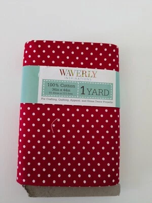 Amapola Waverly Inspirations precortada 44" x 1 yarda 100 % algodón estampado de puntos Foto 1 de 2