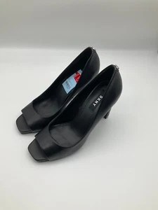 DKNY Peep Toe Women Shoe Size 7 Calf Black - Picture 1 of 5