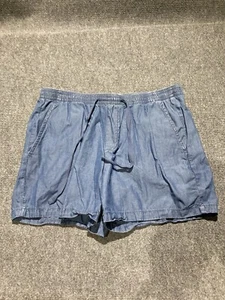 St Johns Bay Shorts Women’s Size Large Blue Chinos - Picture 1 of 8
